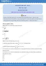 Đề thi giữa kì 2 Toán 8 - Đề số 6 - Kết nối tri thức